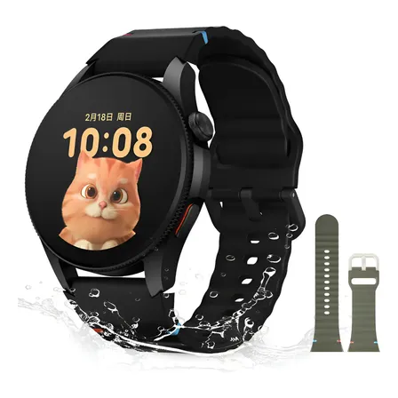 Smartwatch Aurafit G12 Gps Amoled 1.43 Bluetooth Resistente Água 3atm Laranja-escuro Mesh Preto Verde Exército Preto