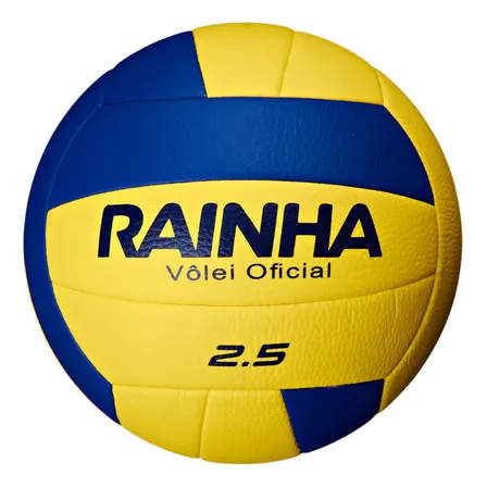 Bola De Volêi Rainha 2.5 Quadra E Praia Cor Amarela E Azul Azul/amarelo