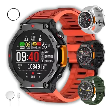 Smartwatch Mrex4 5 Atm A Prova D'água Microwear Gps Nfc 2025