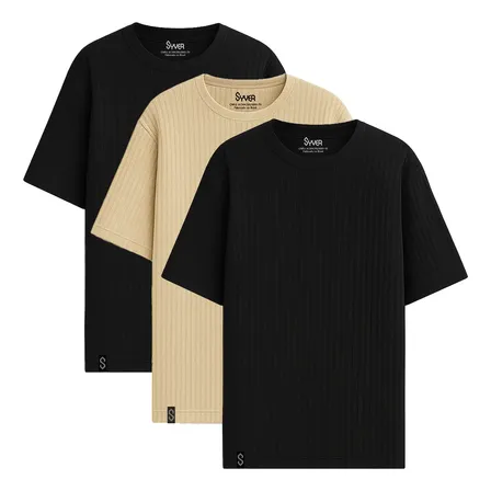 Kit Combo 3 Camisetas Masculinas Manga Curta Camisa Básica